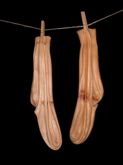 Socks in wood
